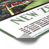 フランツジョゼフ氷河ヴィンテージ旅行ポスター ポスター (角)