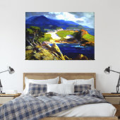 フランツビスショフ – サイプレスグリーン キャンバスプリント (インサイチュ (寝室))