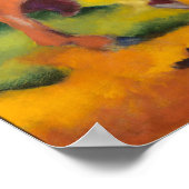 フランツマルク放牧馬 ポスター (角)