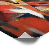 フランツマルク有名絵画ズキツネ ポスター (角)