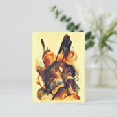 フランツマルク象 ポストカード (スタンド正面)