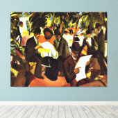 フランツマルク – ガーデンレストラン キャンバスプリント (インサイチュ (ウッドフロア))