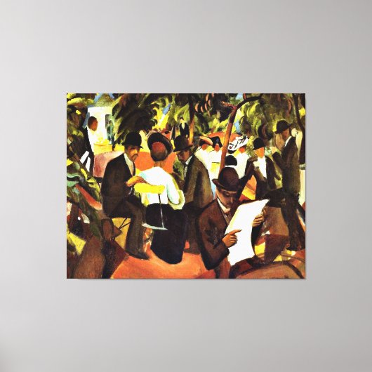 フランツマルク – ガーデンレストラン キャンバスプリント (正面)