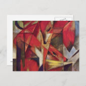 フランツマルク – キツネ ポストカード (正面/裏面)