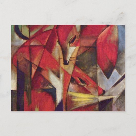 フランツマルク – キツネ ポストカード (正面)
