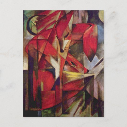 フランツマルク – キツネ ポストカード (正面)