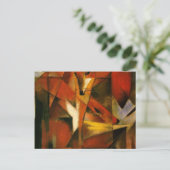 フランツマルク – キツネ ポストカード (スタンド正面)