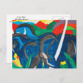 フランツマルク – ザブルーホース ポストカード (正面/裏面)