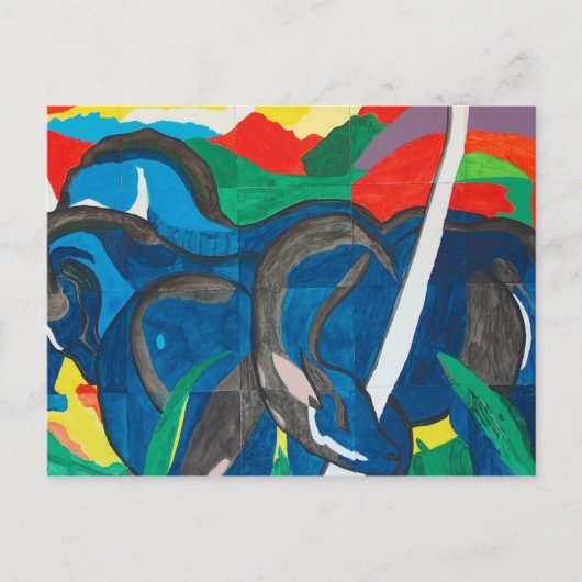 フランツマルク – ザブルーホース ポストカード (正面)
