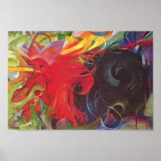 フランツマルク – ファイティング型枠 ポスター