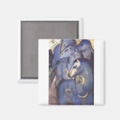 フランツマルク – ブルーウマーズの塔1913馬術 マグネット (正面/裏面)