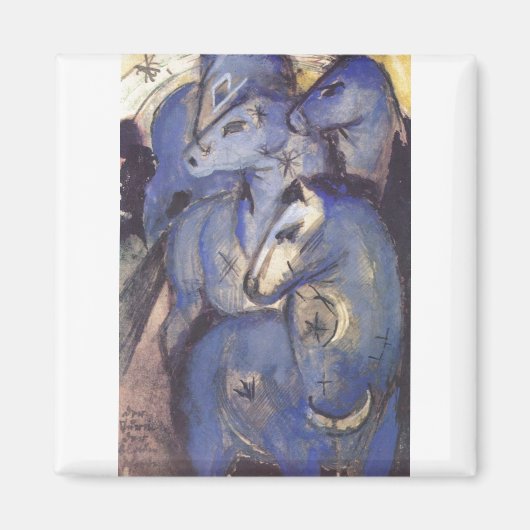 フランツマルク – ブルーウマーズの塔1913馬術 マグネット (正面)