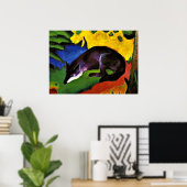 フランツマルク – ブルーキツネ ポスター (ホームオフィス)