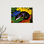 フランツマルク – ブルーキツネ ポスター (キッチン)