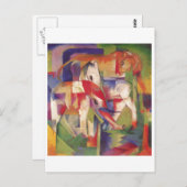 フランツマルク – 象の馬の牛の冬1913-14 ポストカード (正面/裏面)