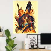 フランツマルク – 象 ポスター (ホームオフィス)