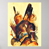 フランツマルク – 象 ポスター (正面)