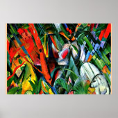 フランツマルク – 雨の中 – 1912 ポスター (正面)