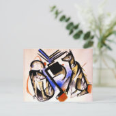 フランツマルク – 2つの狼 ポストカード (スタンド正面)