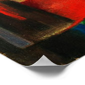 フランツマークザキツネレッドキツネアモダンート絵画ズ ポスター (角)