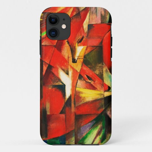 フランツマークザキツネレッドキツネアモダンート絵画ズ Case-Mate iPhoneケース (裏面)