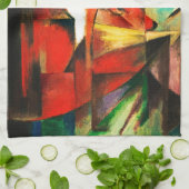 フランツマークザキツネレッドキツネドイツ表現主義 キッチンタオル (折り畳み)