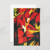 フランツマークザキツネ招待状 招待状 (正面/裏面)