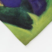 フランツマークブルーホースヴィンテージファインアート絵画ズ フリースブランケット (角)