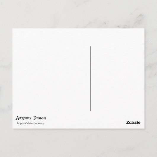 フランツマークブルーホースヴィンテージファインアート絵画ズ ポストカード (裏面)