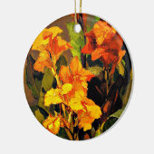 フランツ絵画・ビショフのフローラ、カンナ・リリー、 セラミックオーナメント (左)