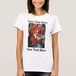 フランツ絵画・マルク有名キツネTシャツ Tシャツ