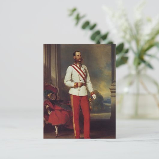 フランツ・ウィンターハルター – オーストリア皇帝とマリア・テレサ ポストカード (スタンド正面)