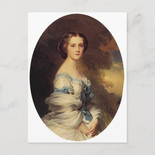 フランツ・ウィンターハルター – メラニー・デ・ブッシエール ポストカード (正面)
