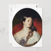 フランツ・クサヴェル・ヴィンターハルター - ヴィクトリア女王 ポストカード (正面/裏面)