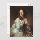 フランツ・ザバーウィンターハルターポートレート・オブ・マダム・リムスキー ポストカード (正面/裏面)
