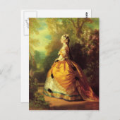 フランツ・ザバーウィンターハルター – 皇后エグニー ポストカード (正面/裏面)