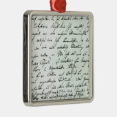 フランツ・シューベルトからの自筆の手紙 メタルオーナメント (右)