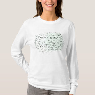 フランツ・シューベルトからの自筆の手紙 Tシャツ