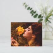 フランツ・ドヴォラックによるバラの女性 ポストカード (スタンド正面)