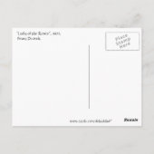 フランツ・ドヴォラックによるバラの女性 ポストカード (裏面)