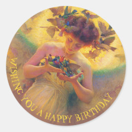 フランツ・ドヴォラック・エンジェル・オブ・ザ・バードCC0030誕生日 ラウンドシール
