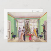 フランツ・パウムガルテンによるカール日記からのクランプスと聖ニコラス ポストカード (正面/裏面)