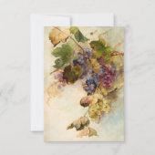 フランツ・ビショフによる葡萄のつる植物 サンキューカード (正面)