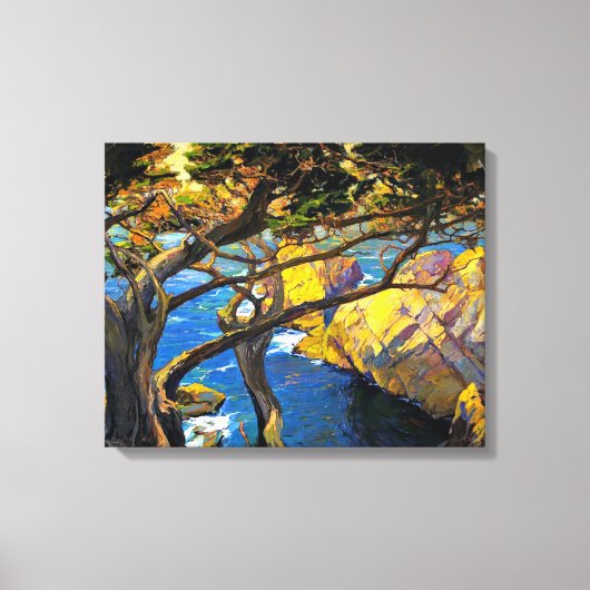 フランツ・ビショフ – モントレー生まれ州クレフトツリーズ キャンバスプリント (正面)