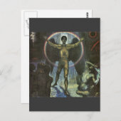 フランツ・フォン・スタック – 宮廷の天使 ポストカード (正面/裏面)