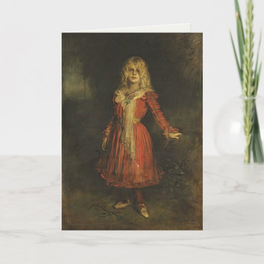 フランツ·フォン·レンバッハ付きグリーティン絵画グカード カード (正面)