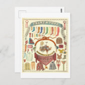 フランツ&ポープ編み物機械広告 ポストカード (正面/裏面)