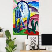 フランツ・マルクによる青い馬の絵画 ポスター (ホームオフィス)