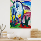 フランツ・マルクによる青い馬の絵画 ポスター (キッチン)