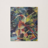 フランツ・マルクによる「花の庭の鹿」 - ヴィンテージアート ジグソーパズル (縦)